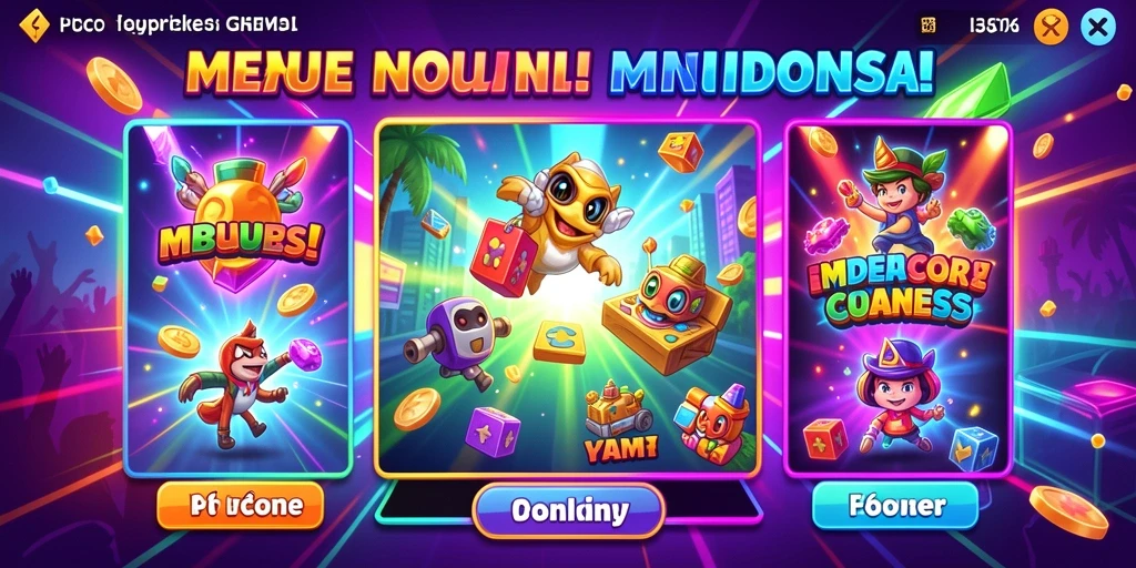 Tampilan permainan slot yang menarik dan penuh warna.