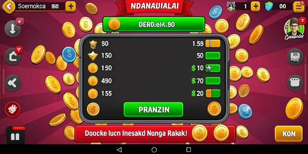 Tampilan awal game dengan karakter utama yang siap beraksi.