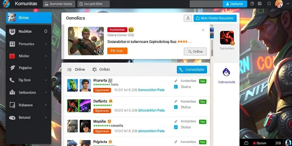 Tampilan awal game yang menarik dan intuitif.