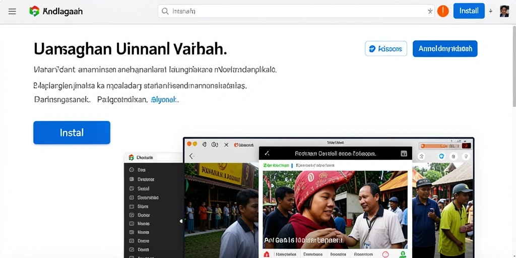 Tampilan menu utama yang intuitif dan mudah dinavigasi.