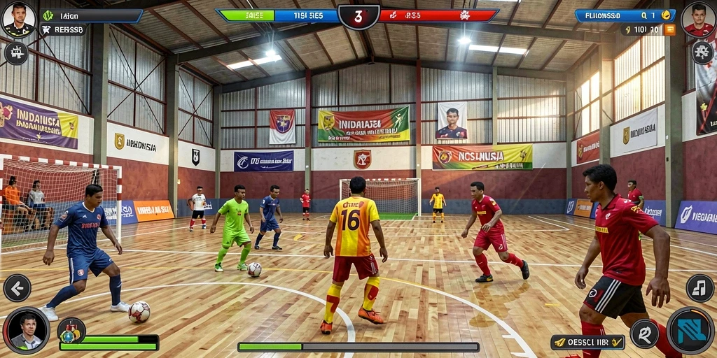 Screenshot menampilkan karakter utama dalam aksi.