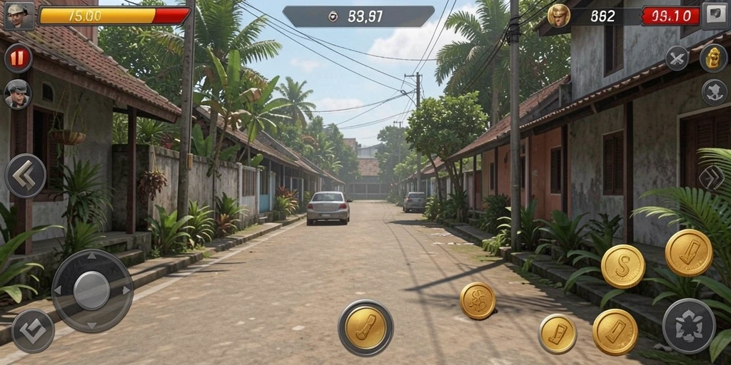 Tampilan utama permainan RUBAH4D yang penuh warna.