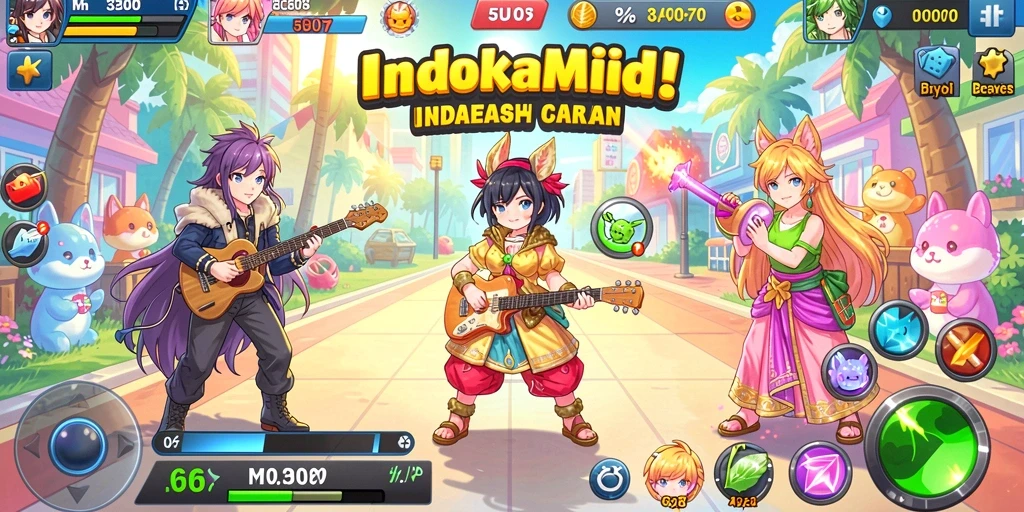 Tampilan awal game yang memukau perhatian.