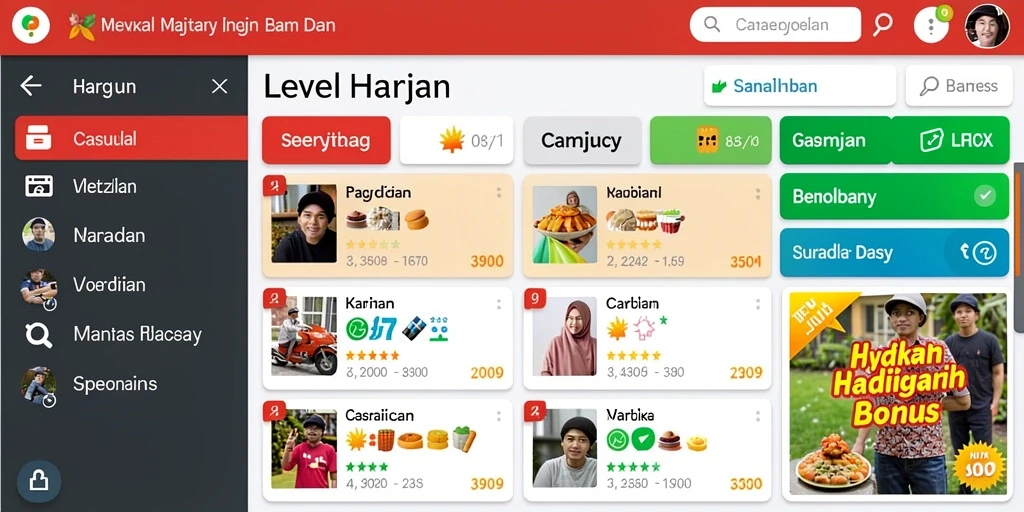 Tampilan awal yang menarik untuk memulai permainan.