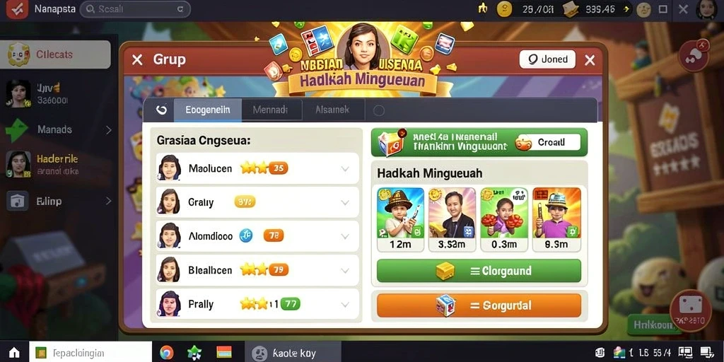 Tampilan menu utama yang menarik dan intuitif.