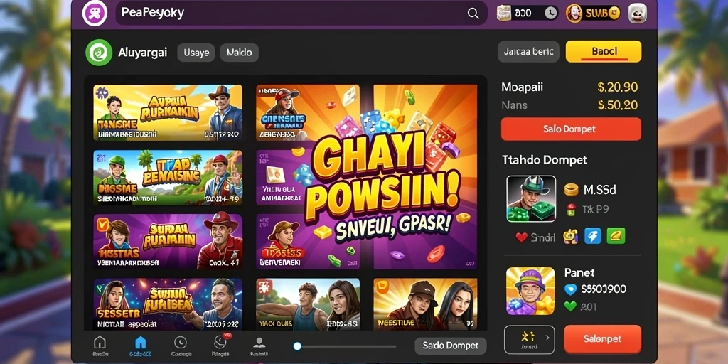 Tampilan awal game UNGUTOTO yang memukau.
