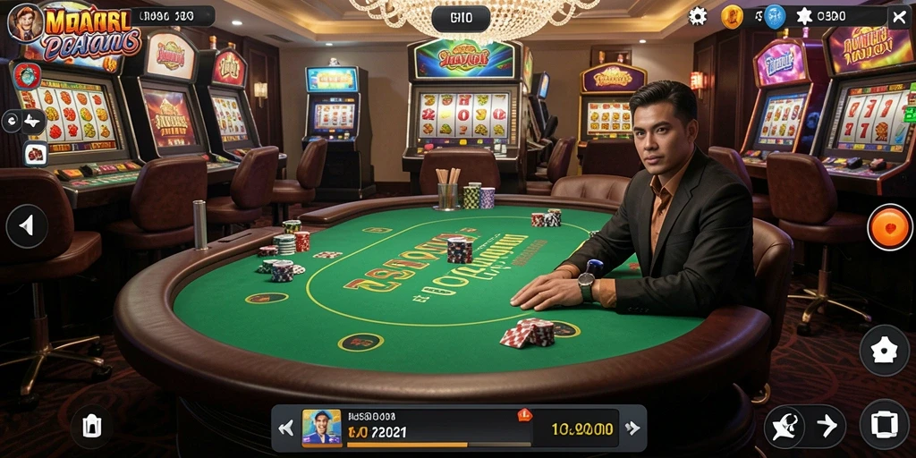 Tangkapan layar menampilkan pertempuran epik melawan boss.